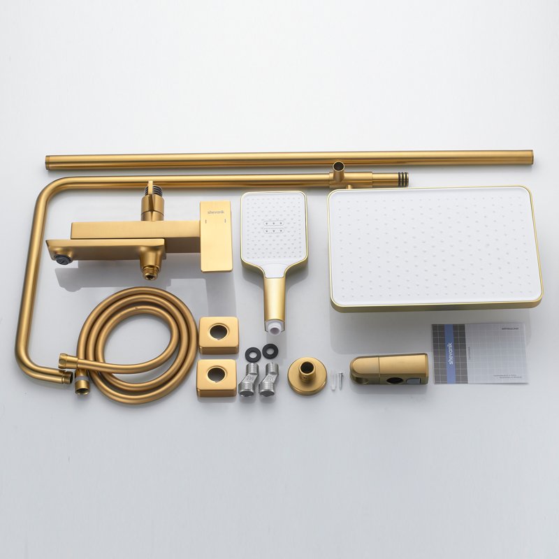 Душевая система Shevanik S9136H, черный