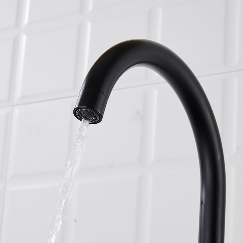 Смеситель для кухни с подключением фильтра Shevanik S428H, черный