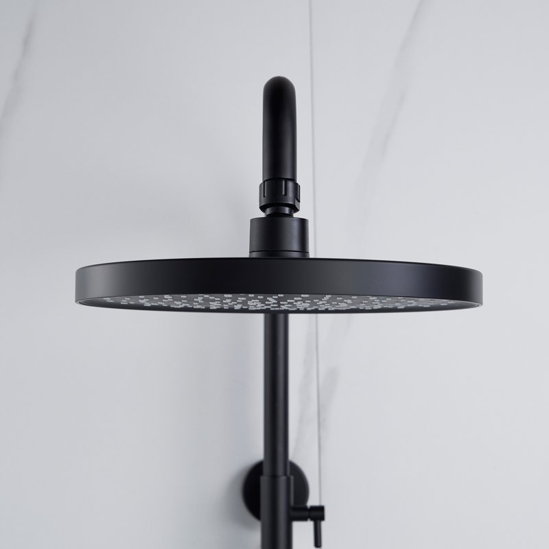 Душевая система Shevanik S9636H, черный