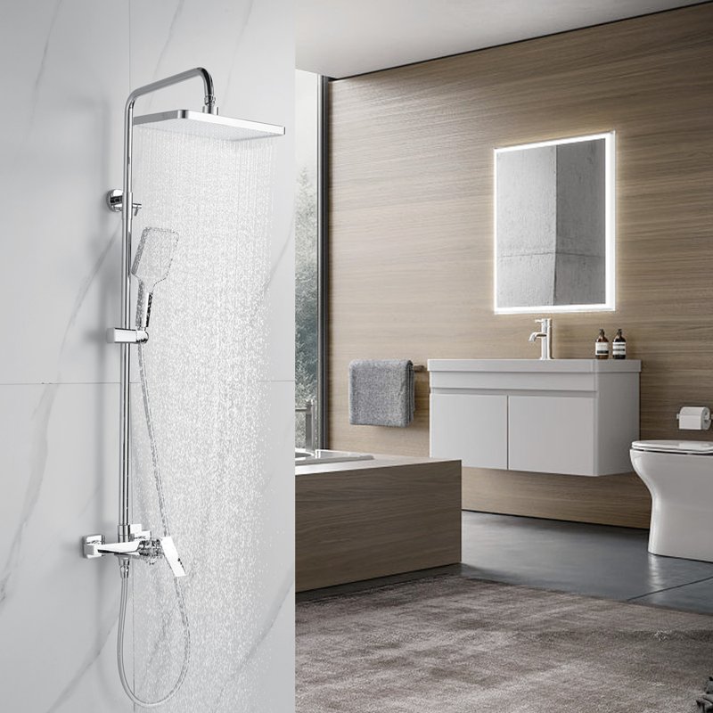 Душевая система Shevanik S9036H, черный