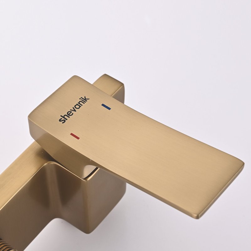 Гигиенический душ со смесителем Shevanik S137T, оружейная сталь