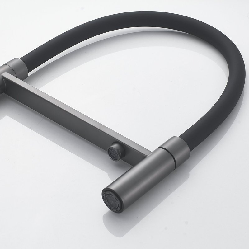 Смеситель для кухни с подключением фильтра Shevanik S178T, оружейная сталь