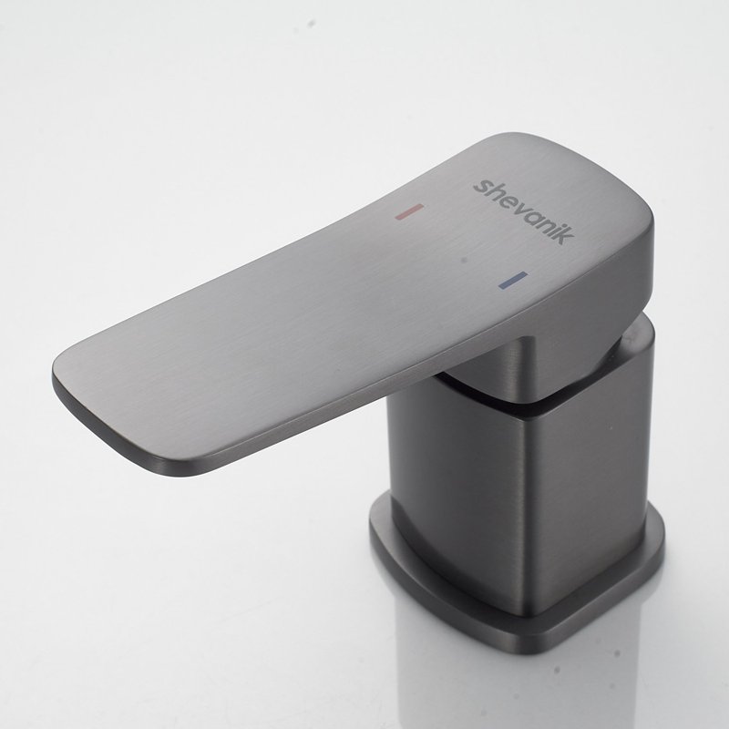 Смеситель на борт ванны Shevanik S9912T, оружейная сталь