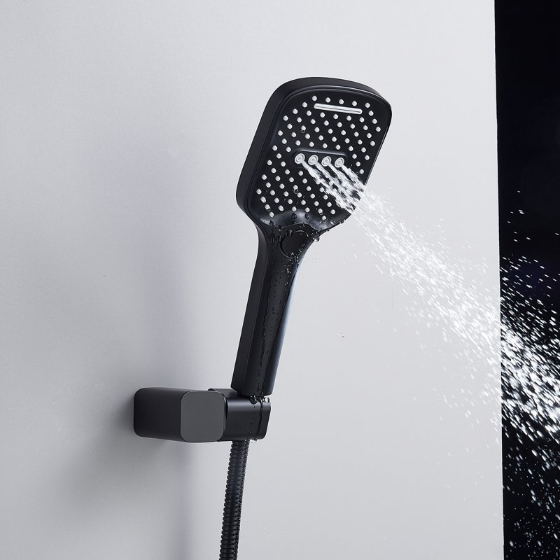 Душевая система встраиваемая Shevanik S4035H, черный