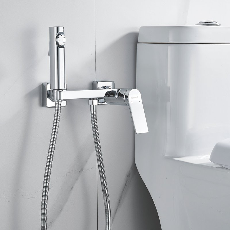 Гигиенический душ со смесителем Shevanik S107Q, бронза