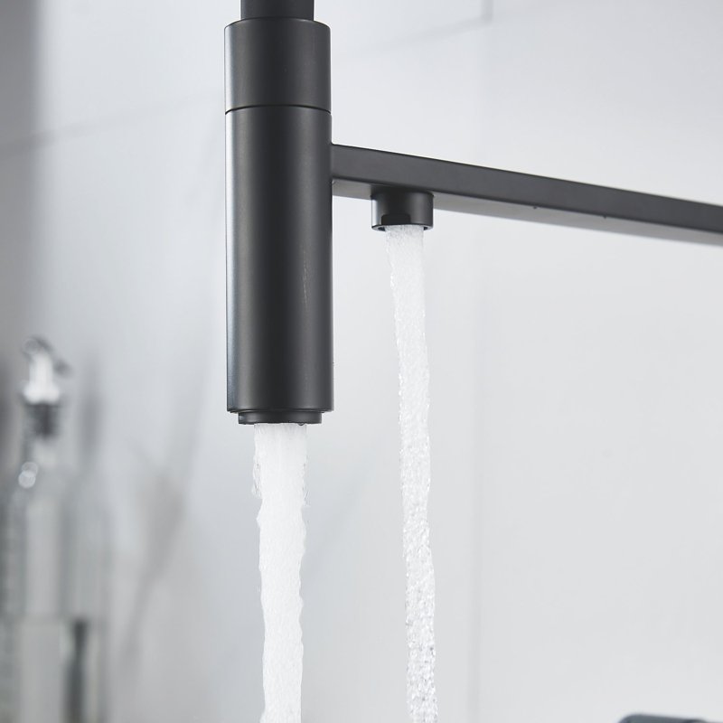 Смеситель для кухни с подключением фильтра Shevanik S178H, черный