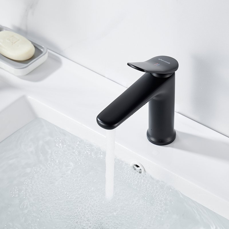 Смеситель для раковины Shevanik S4701H, черный