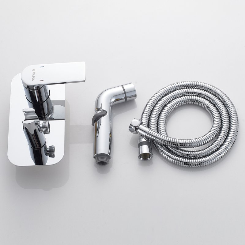 Гигиенический душ со смесителем Shevanik S9905C-1, белый