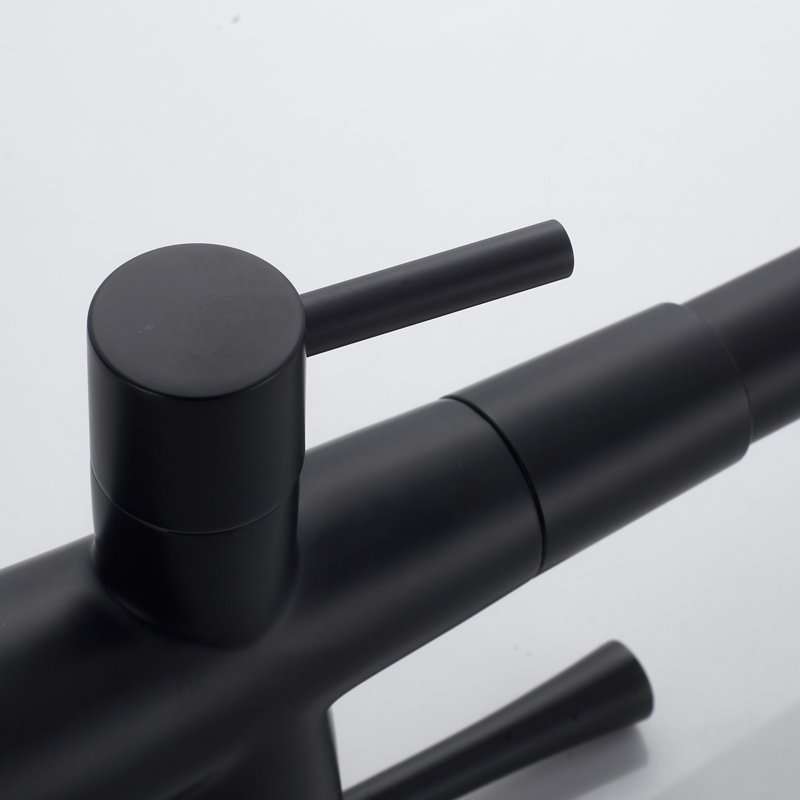 Смеситель для кухни с подключением фильтра Shevanik S528H, черный