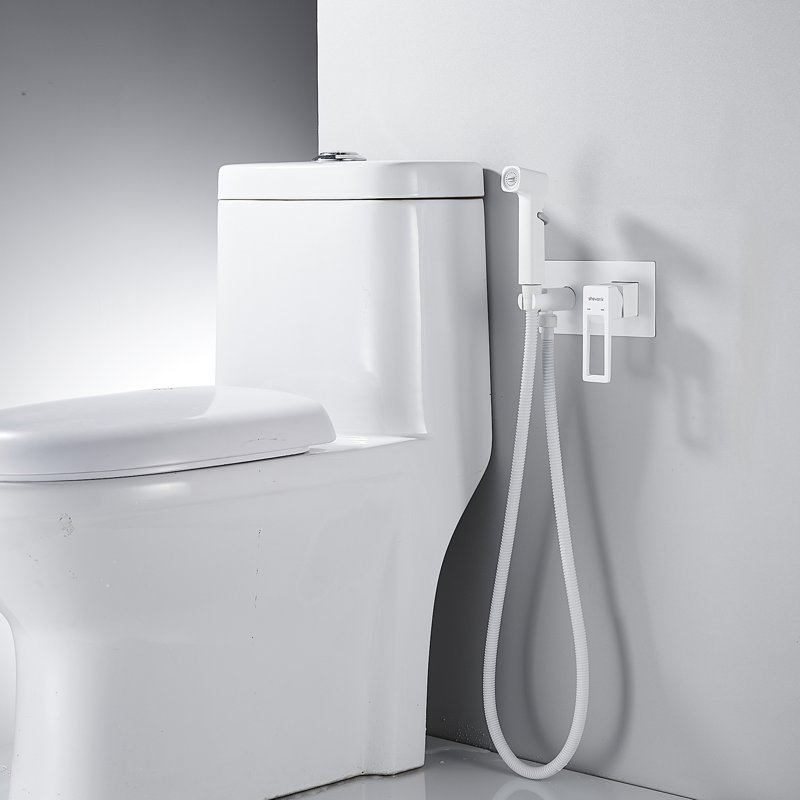 Гигиенический душ со смесителем Shevanik S6805С-1, белый