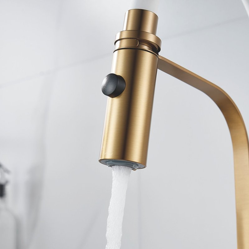 Смеситель для кухни с гибким изливом и режимом 