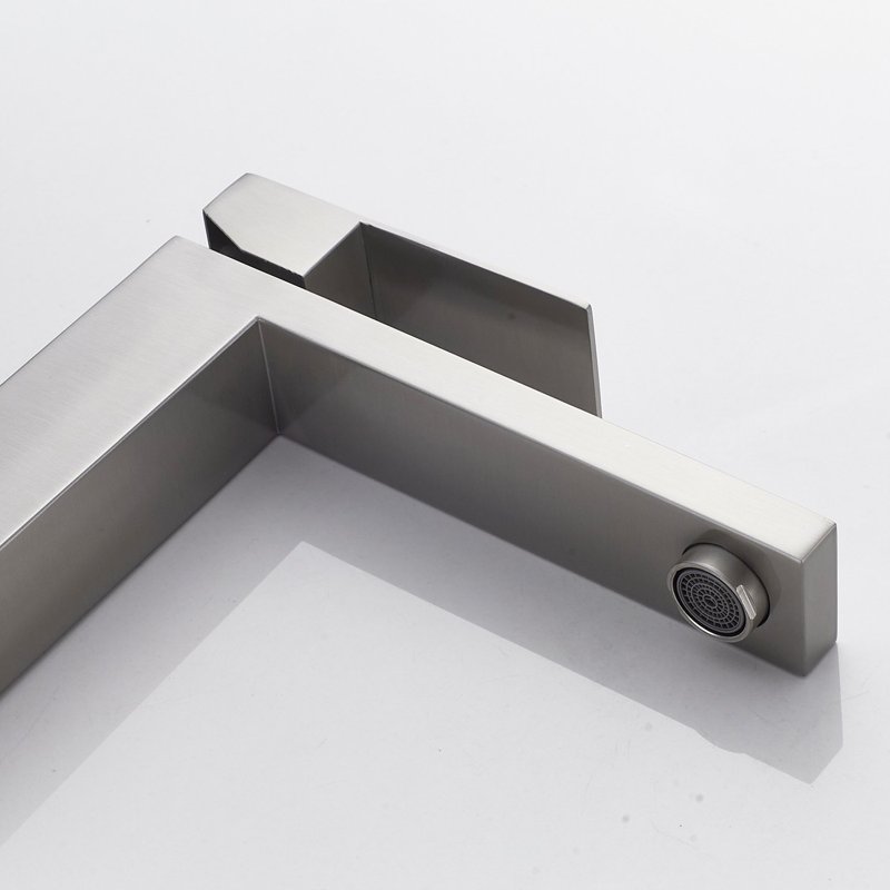 Смеситель для раковины высокий Shevanik S7011L, сатин