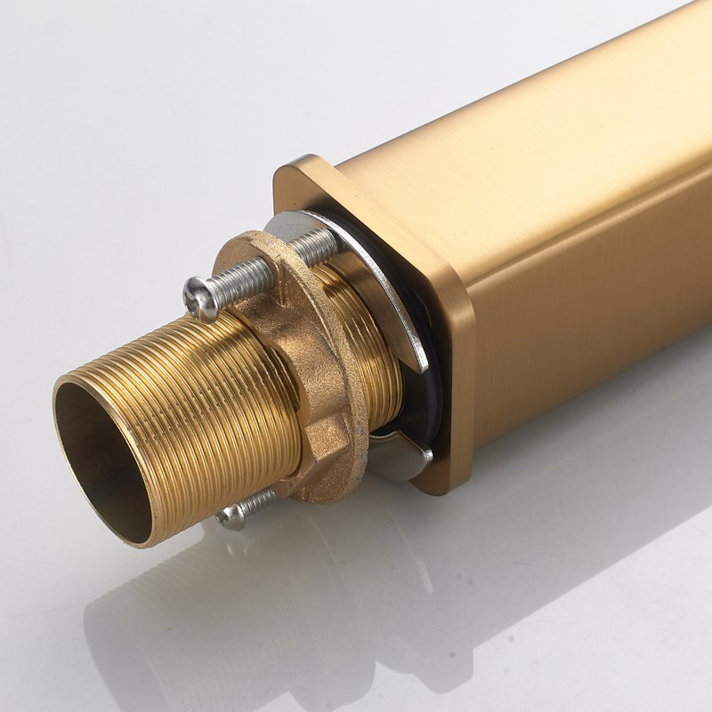 Смеситель для раковины высокий Shevanik S4011G, золотой сатин