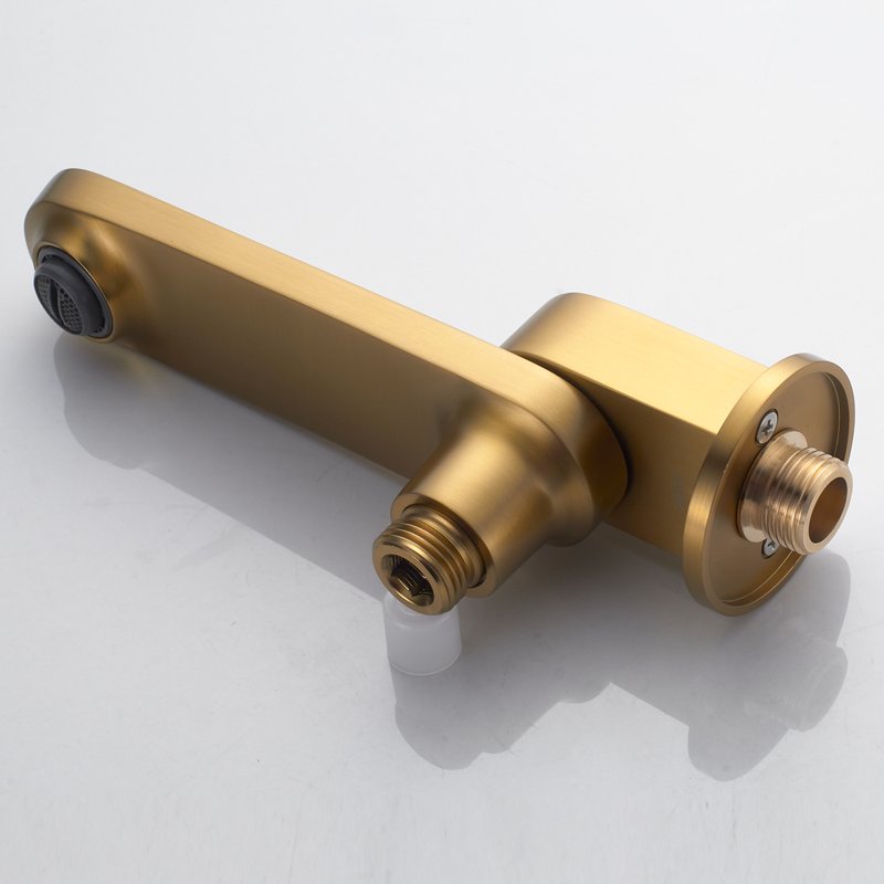 Душевая система встраиваемая Shevanik S4335G, золотой сатин