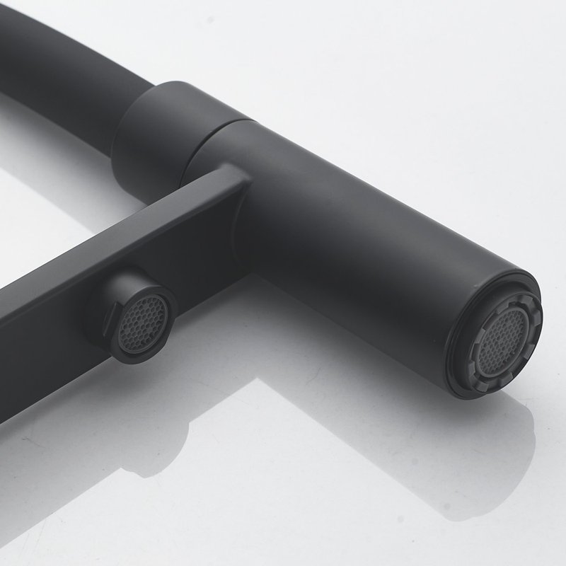 Смеситель для кухни с подключением фильтра Shevanik S178H, черный