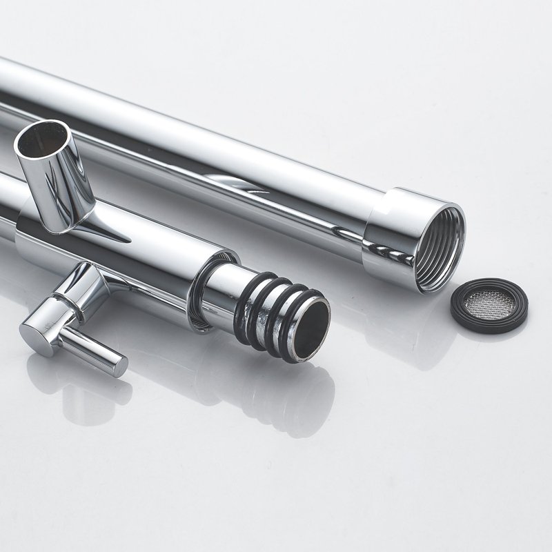 Душевая система Shevanik S6036H, черный/хром