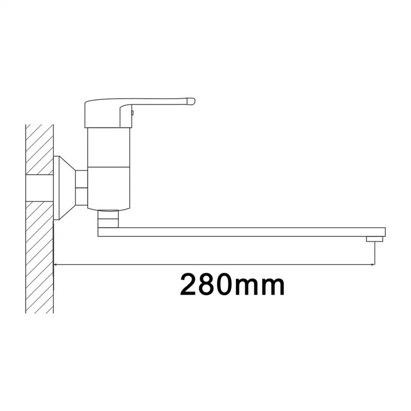 Смеситель для ванны Shevanik S5602, хром