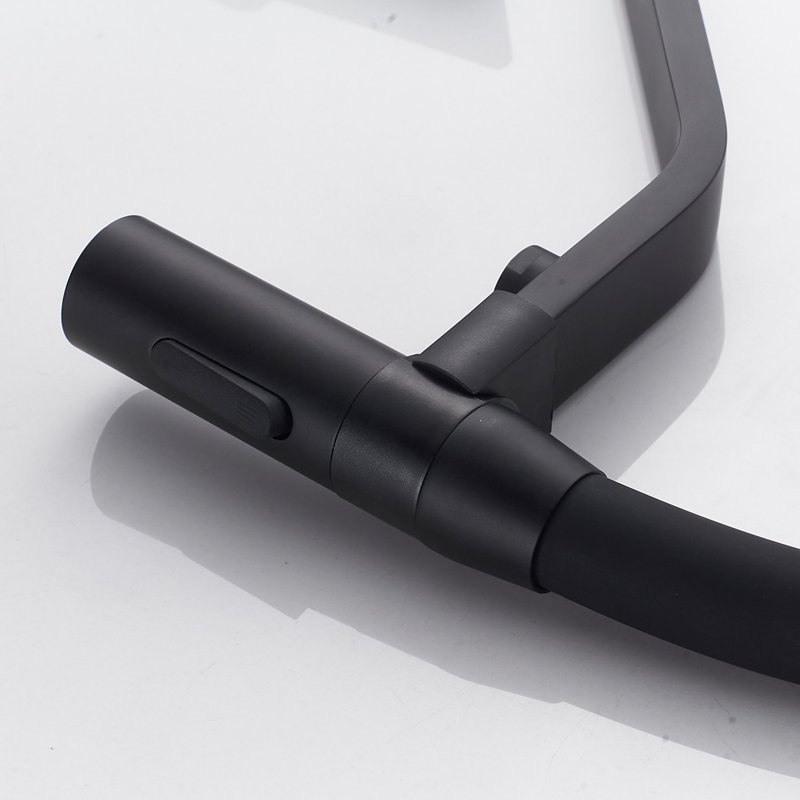 Смеситель для кухни с гибким изливом и подключением фильтра Shevanik S278H, черный