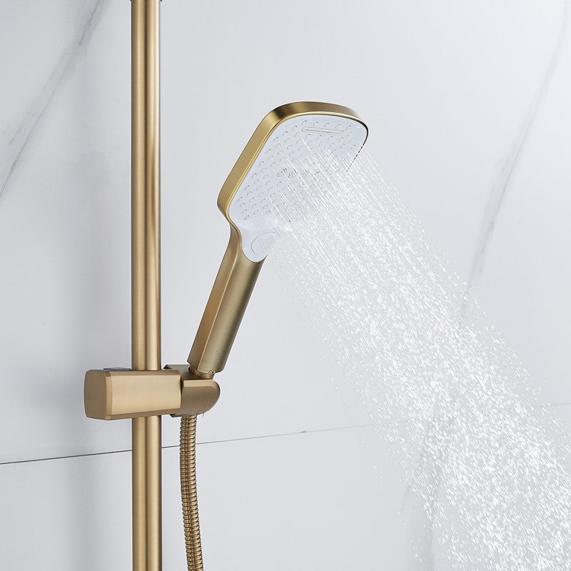 Душевая система Shevanik S8536T, оружейная сталь