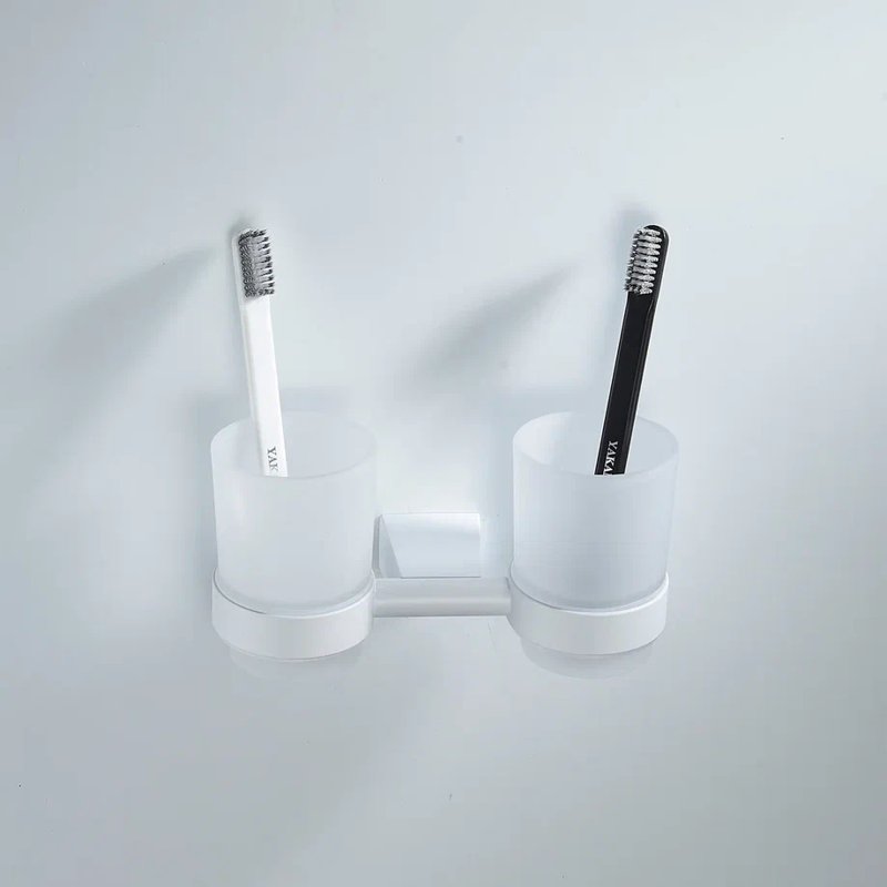 Стакан для ванной комнаты двойной Shevanik SG5722C, белый