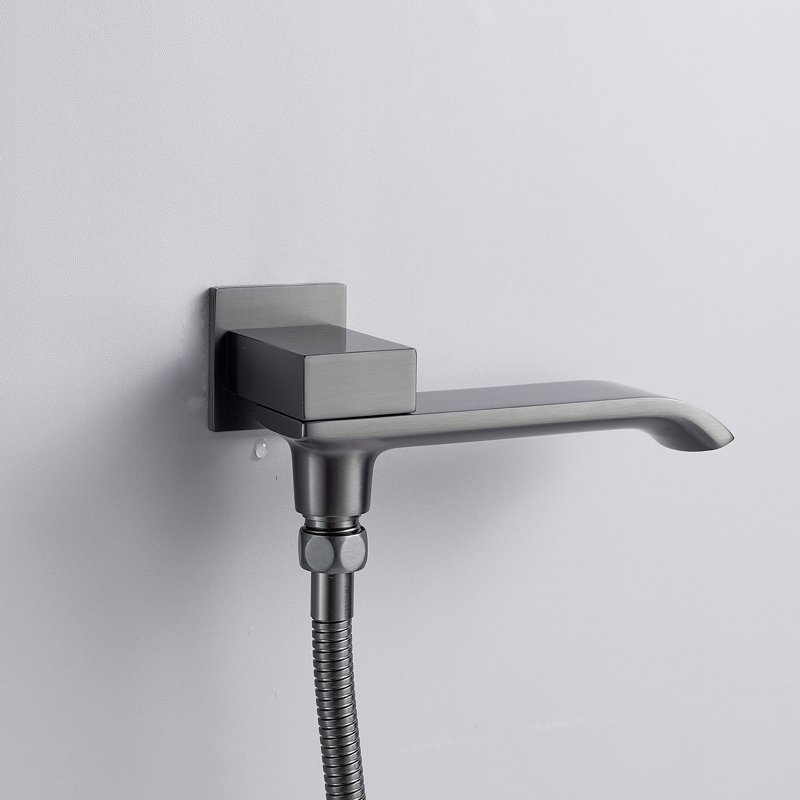 Душевая система встраиваемая Shevanik S4035T, оружейная сталь