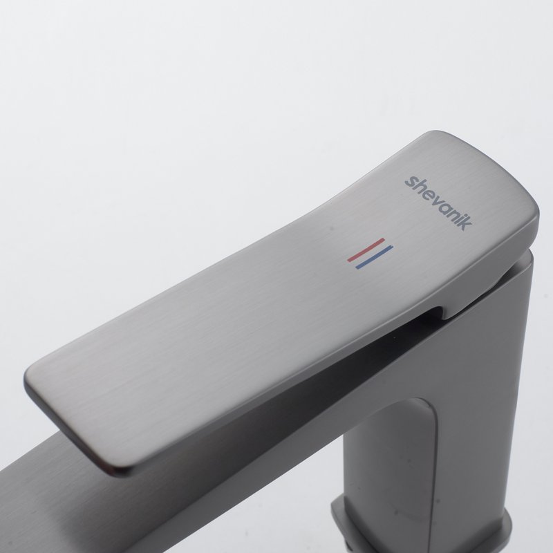 Смеситель для раковины Shevanik S4601T, оружейная сталь