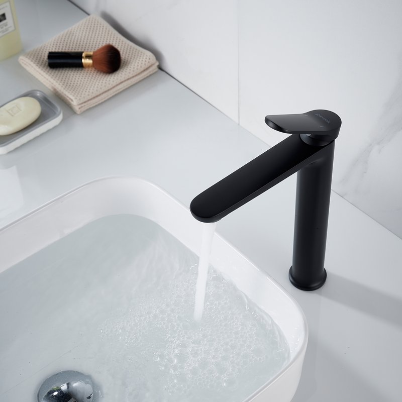 Смеситель для раковины высокий Shevanik S4311H, черный