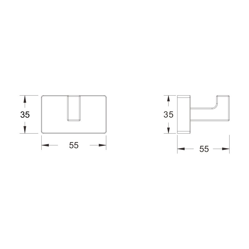 Крючок для ванной комнаты Shevanik SG5611C, белый