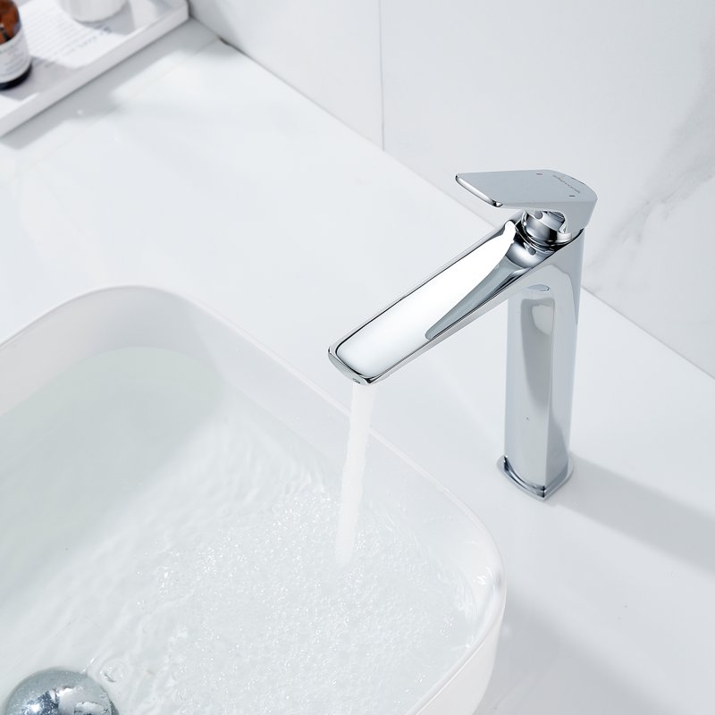 Смеситель для раковины высокий Shevanik S4211, хром