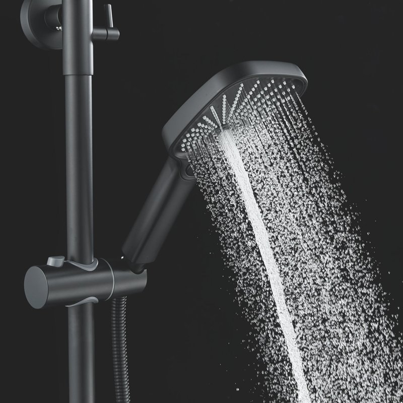 Душевая система Shevanik S6836T, оружейная сталь