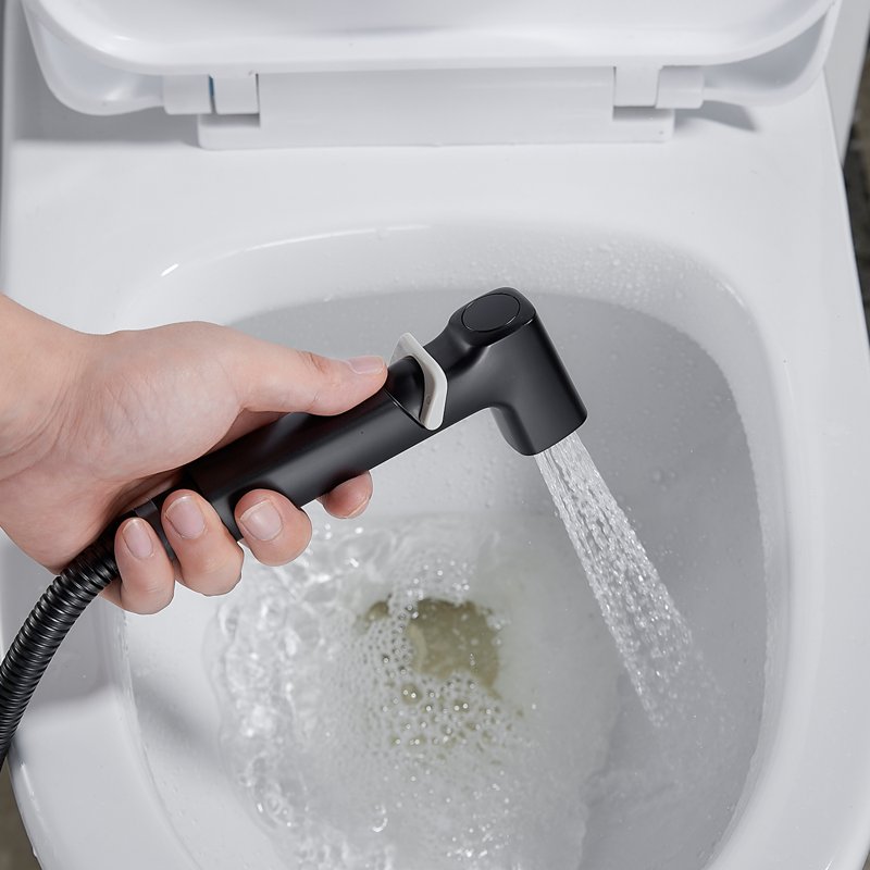 Гигиенический душ со смесителем Shevanik S8505T-1, оружейная сталь