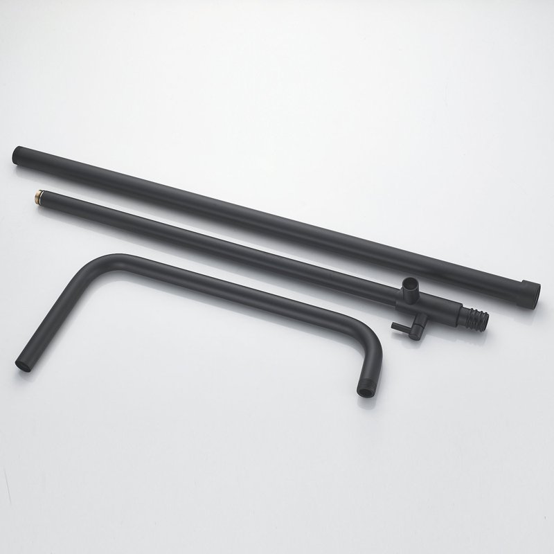 Душевая система Shevanik S6836T, оружейная сталь