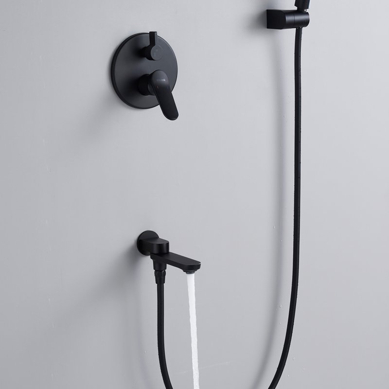 Душевая система встраиваемая Shevanik S4335H, черный