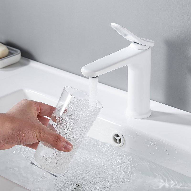 Смеситель для раковины Shevanik S4701C, белый