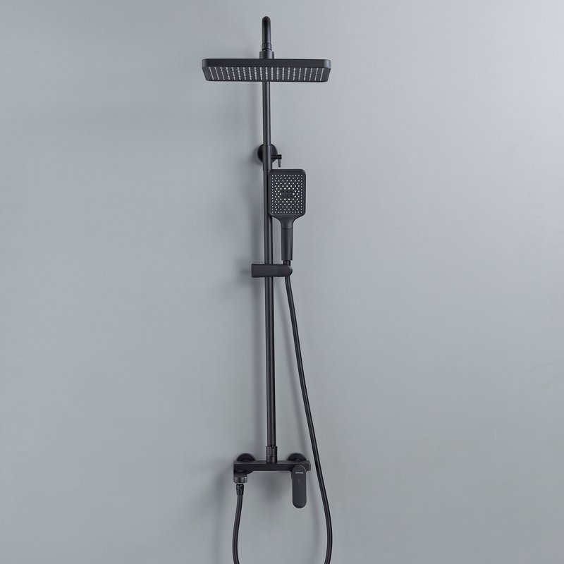 Душевая система Shevanik S8836H, черный