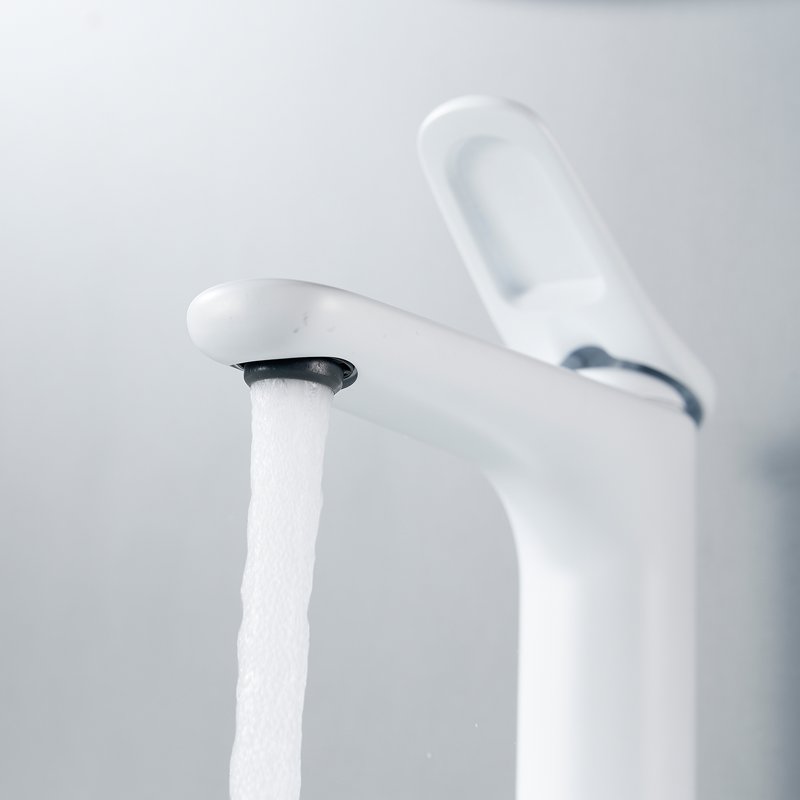 Смеситель для раковины Shevanik S4701C, белый