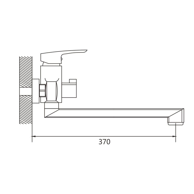 Смеситель для ванны Shevanik S8522, хром