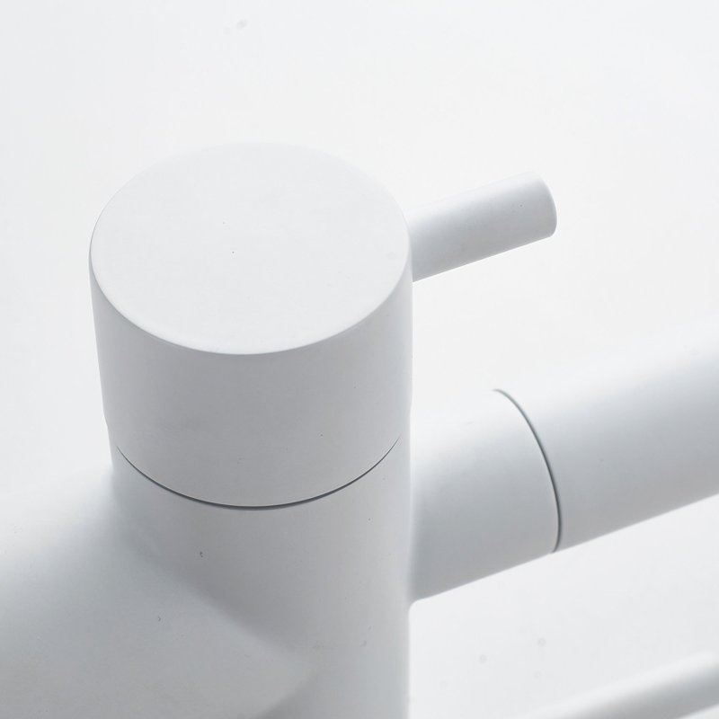 Смеситель для кухни с подключением фильтра Shevanik S178C, белый