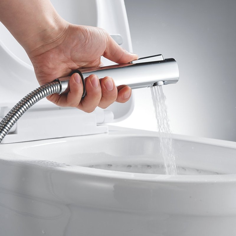 Гигиенический душ со смесителем Shevanik S107Q, бронза