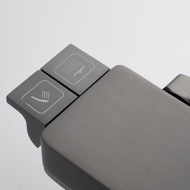 Душевая система Shevanik S8236T, оружейная сталь