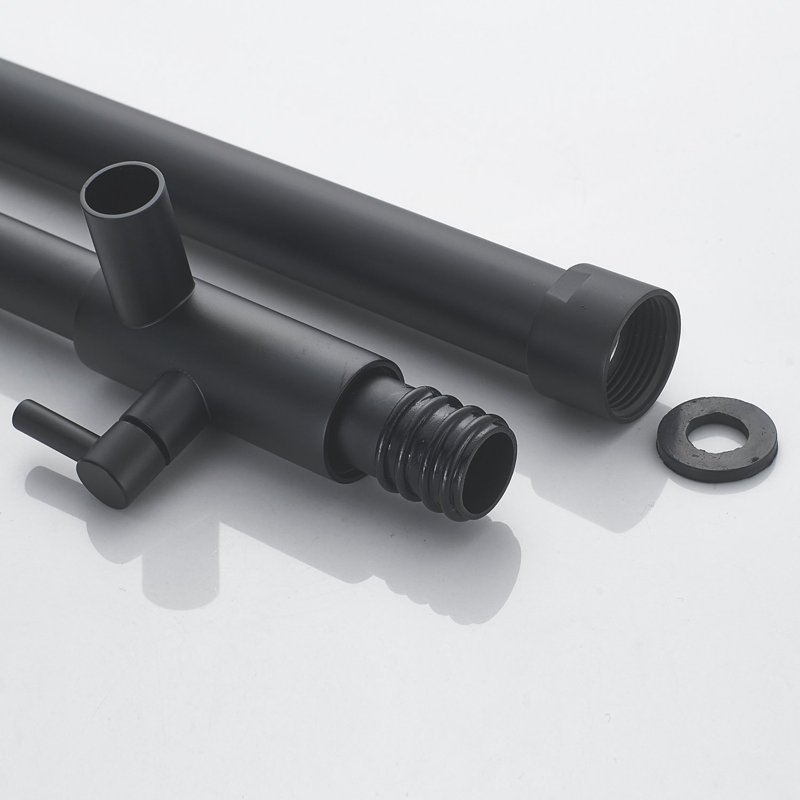 Душевая система Shevanik S6836T, оружейная сталь