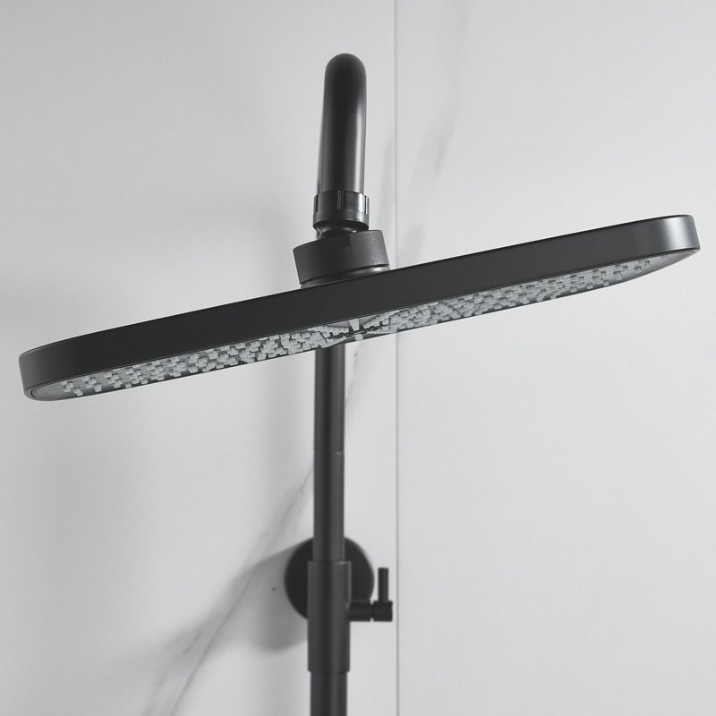 Душевая система Shevanik S6836T, оружейная сталь