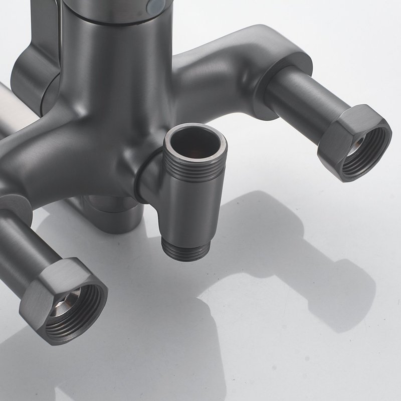 Душевая система Shevanik S7036H, черный