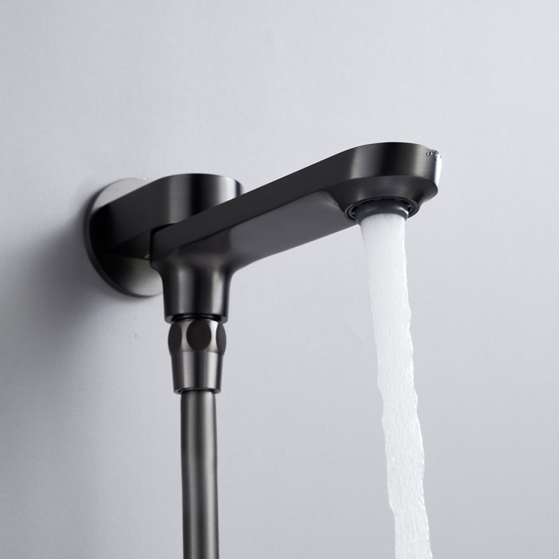 Душевая система встраиваемая Shevanik S4335T, оружейная сталь