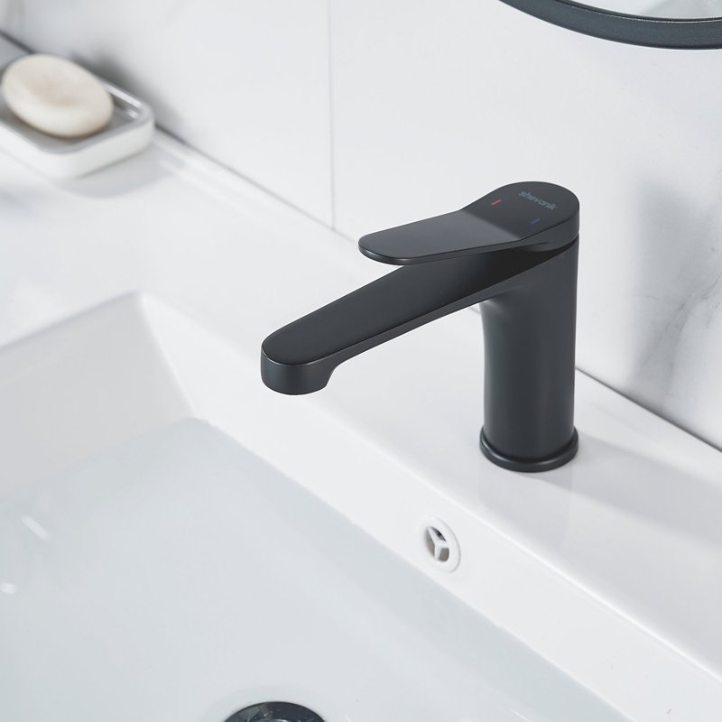 Смеситель для раковины Shevanik S6201H, черный