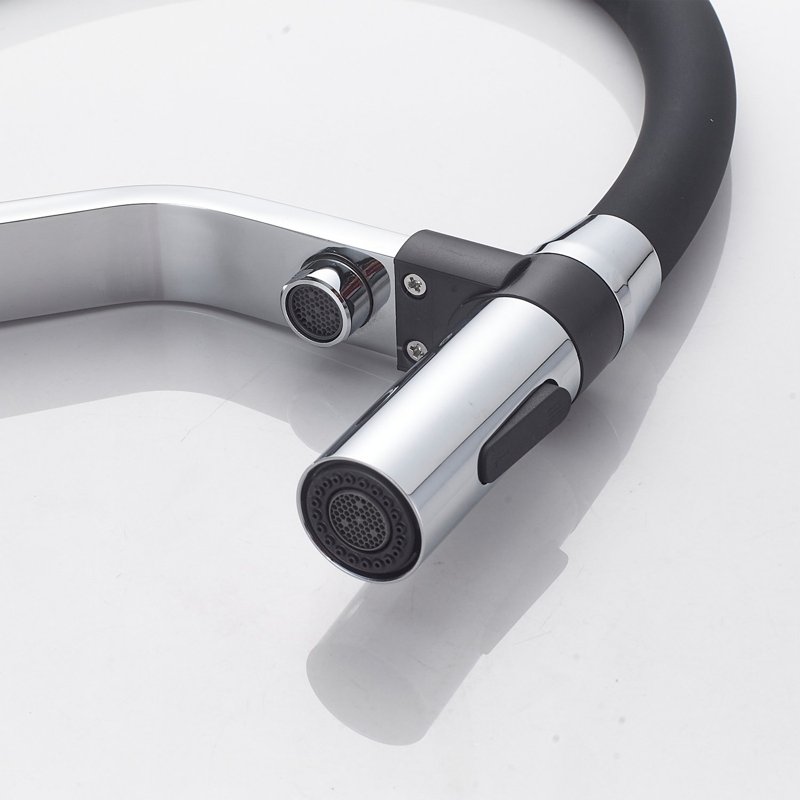 Смеситель для кухни с гибким изливом и подключением фильтра Shevanik S278, хром