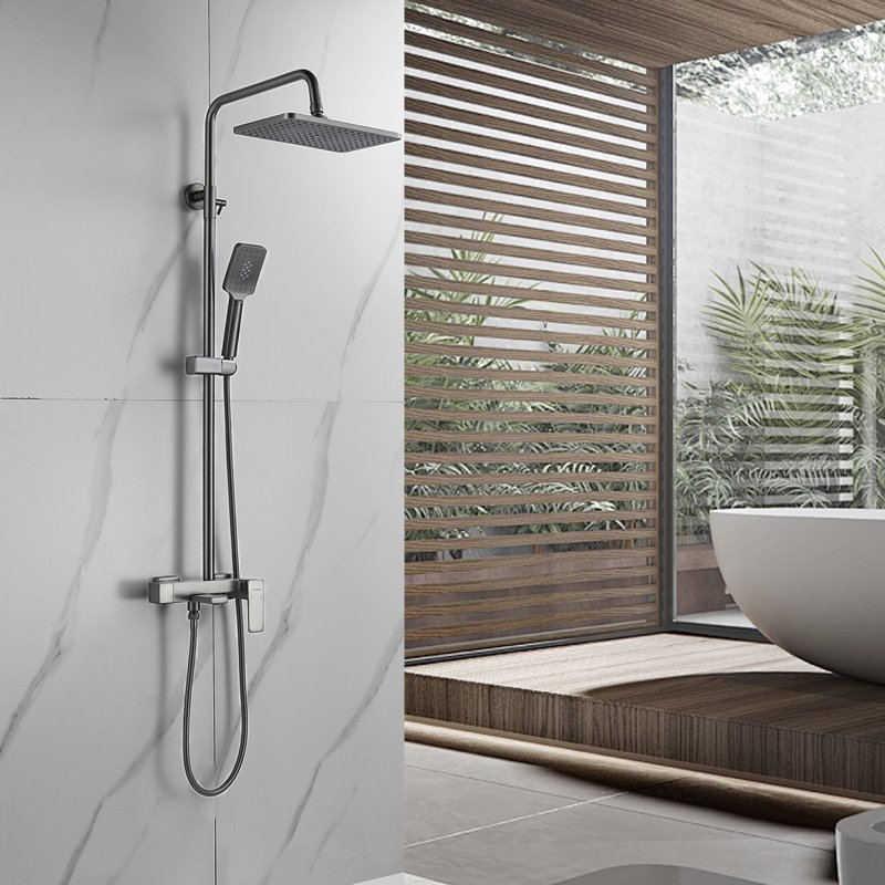 Душевая система Shevanik S8136H, черный