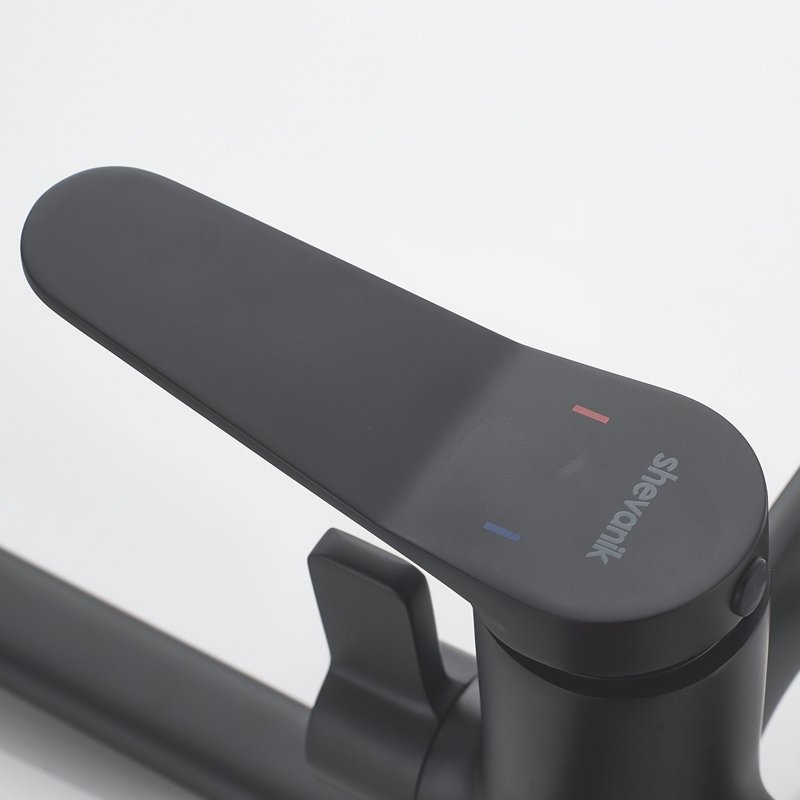 Душевая система Shevanik S6836T, оружейная сталь