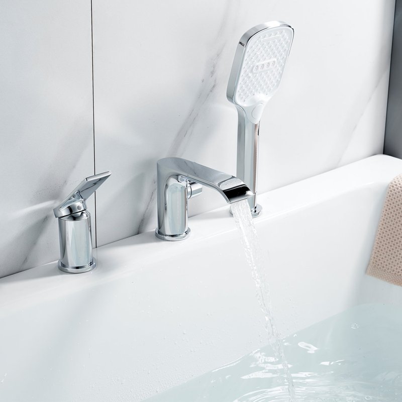 Смеситель на борт ванны Shevanik S4112, хром