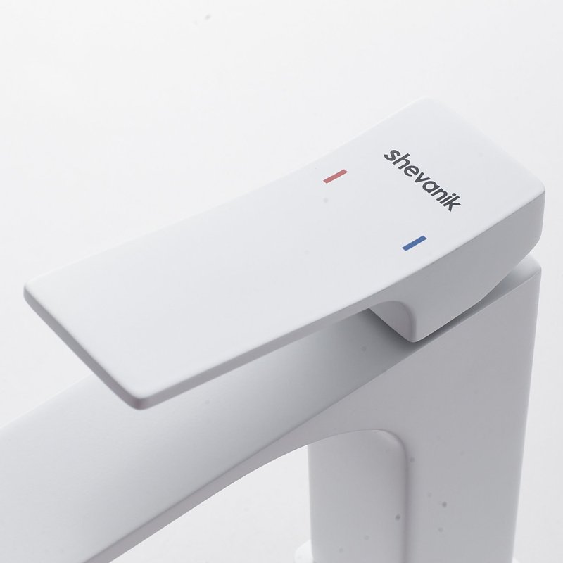 Смеситель для раковины Shevanik S6101C, белый